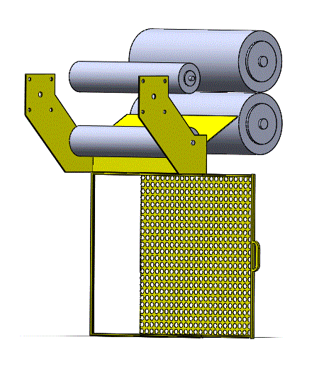 Custom engineered roller guard