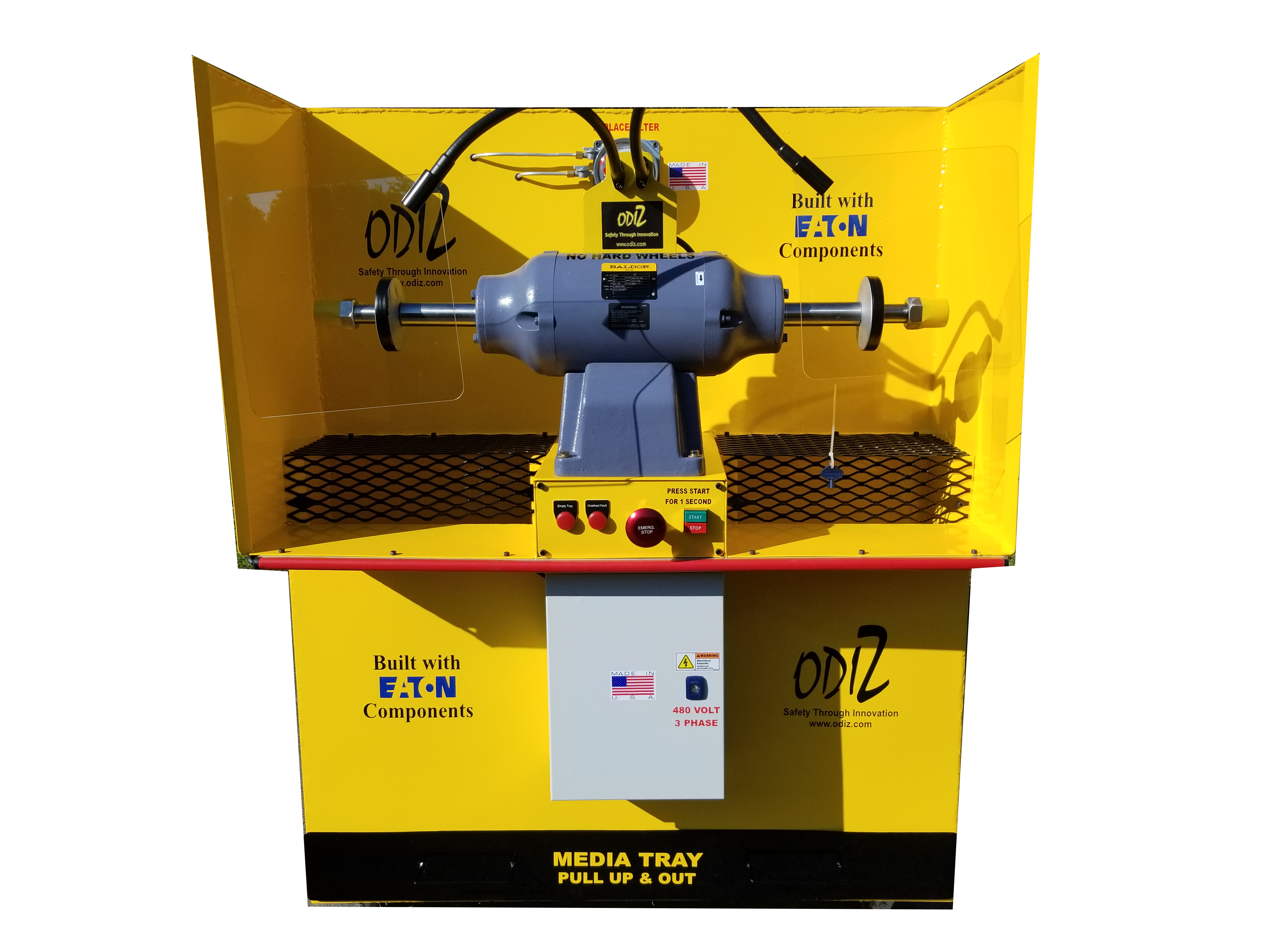 Custom baldor buffer downdraft with safeties