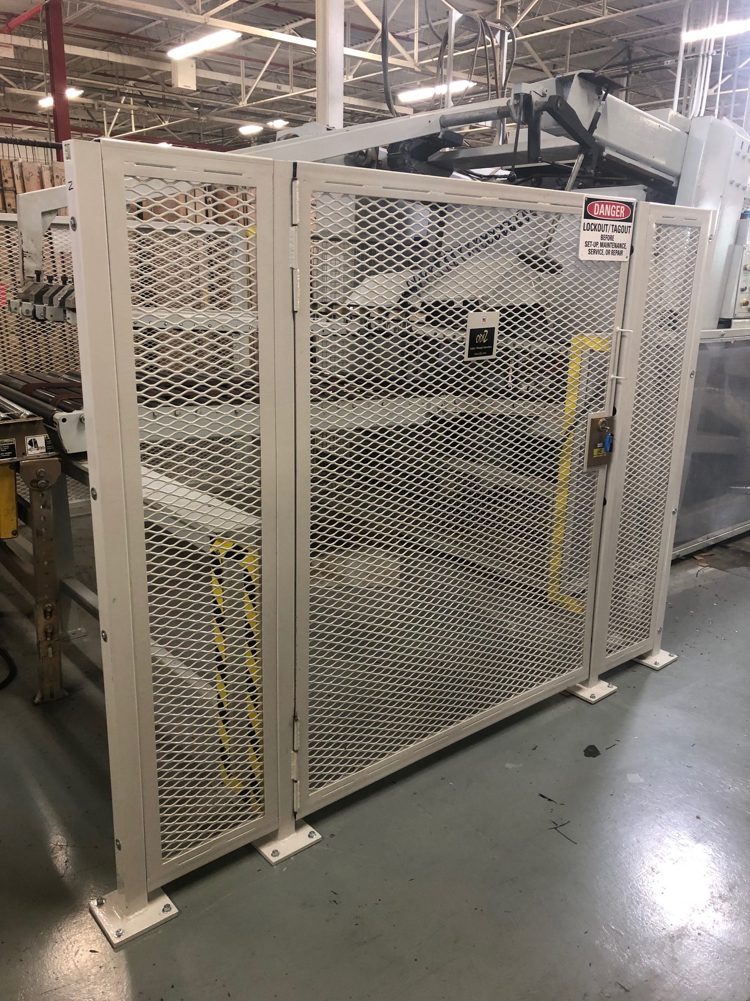 Custom barrier guard for paper line