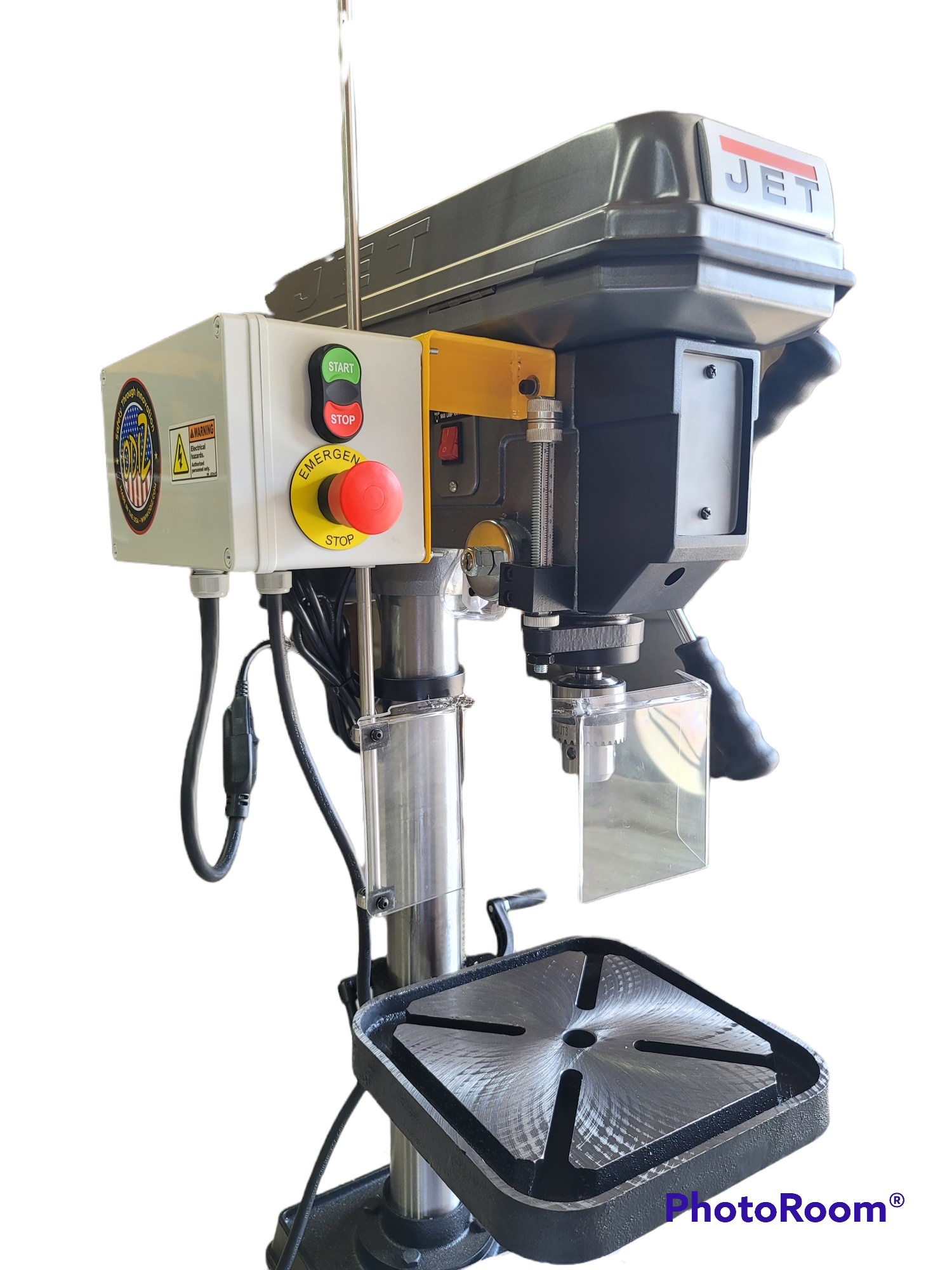 Drill Press Anti Restart Interlocked Guard