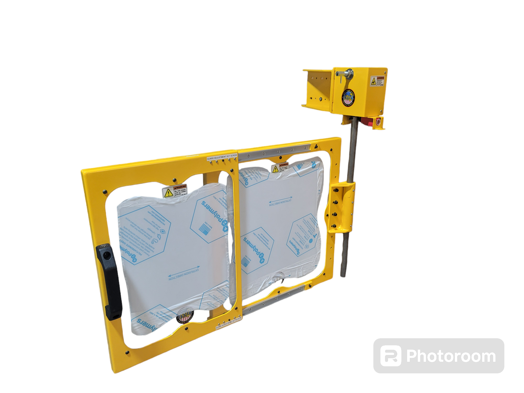 Extended boring mill adjustable guard