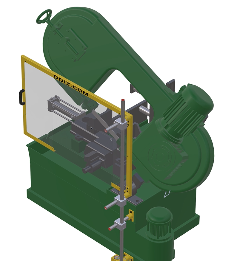 Odiz Interlocked Bandsaw Guard Installation and Adjustment