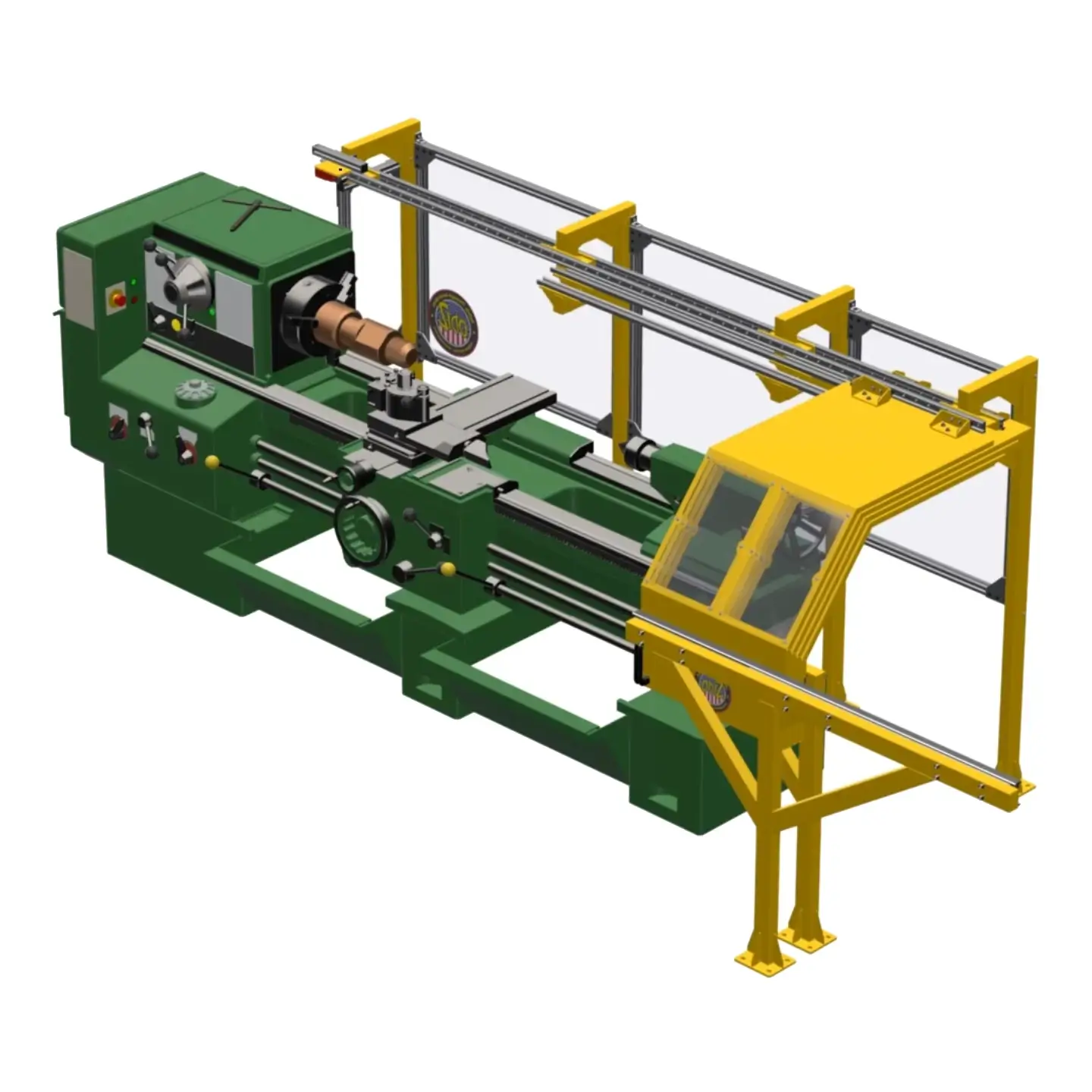 Odiz Enclosed Horizontal Lathe Guard