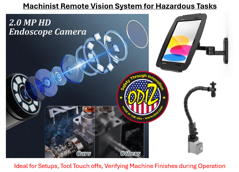 Machinist Remote Vision System for Hazardous Tasks