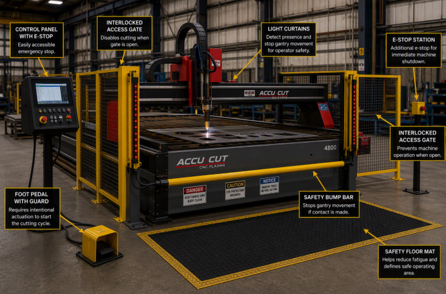 CNC Plasma Machine Guarding