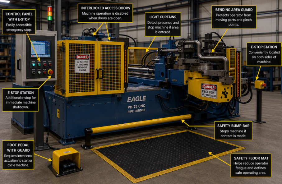 Pipe Bender Machine Guarding